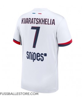 Günstige Paris Saint-Germain Khvicha Kvaratskhelia #7 Auswärtstrikot 2025-26 Kurzarm